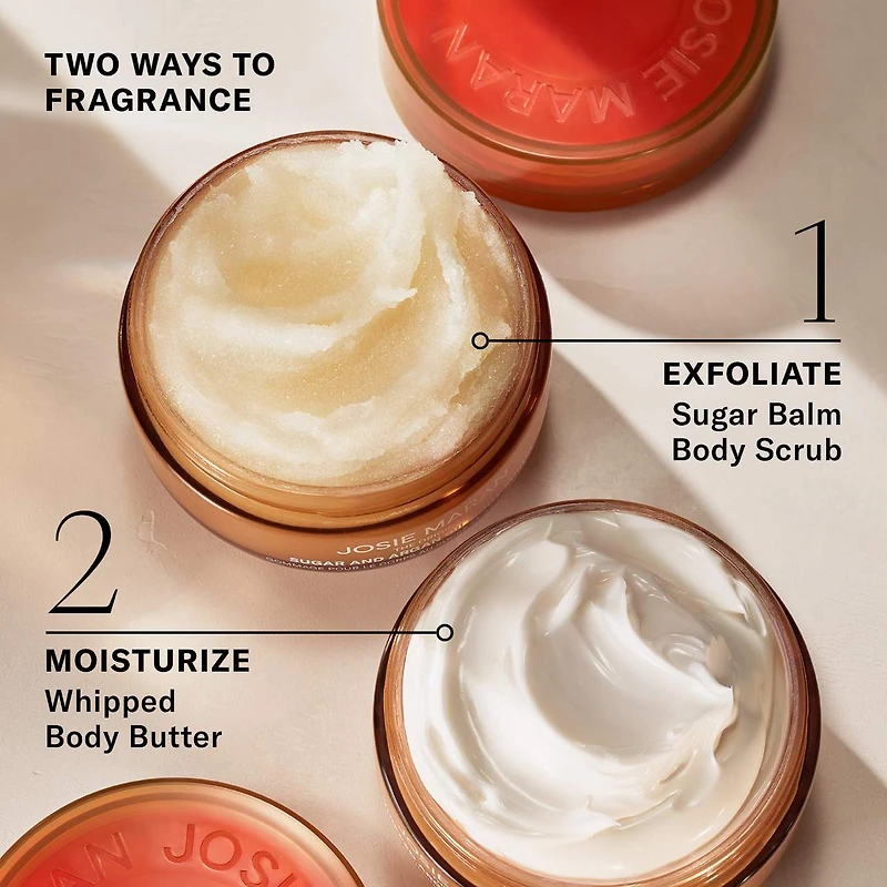Always Nude (Unscented) - Argan Oil + Sugar Balm Refillable Exfoliating Body Scrub Jar