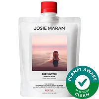 JOSIE MARAN Vanilla Bean - Whipped Argan Oil Refillable Firming Body Butter Jar oz