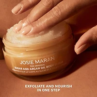 Always Nude (Unscented) - Argan Oil + Sugar Balm Refillable Exfoliating Body Scrub Jar
