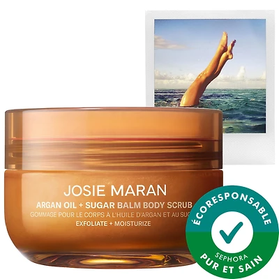 Always Nude (Unscented) - Argan Oil + Sugar Balm Refillable Exfoliating Body Scrub Jar