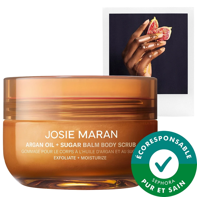 Bohemian Fig - Argan Oil + Sugar Balm Refillable Exfoliating Body Scrub Jar