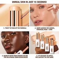 Fond de teint bâton hydratant diaphane éclatant Unreal Skin