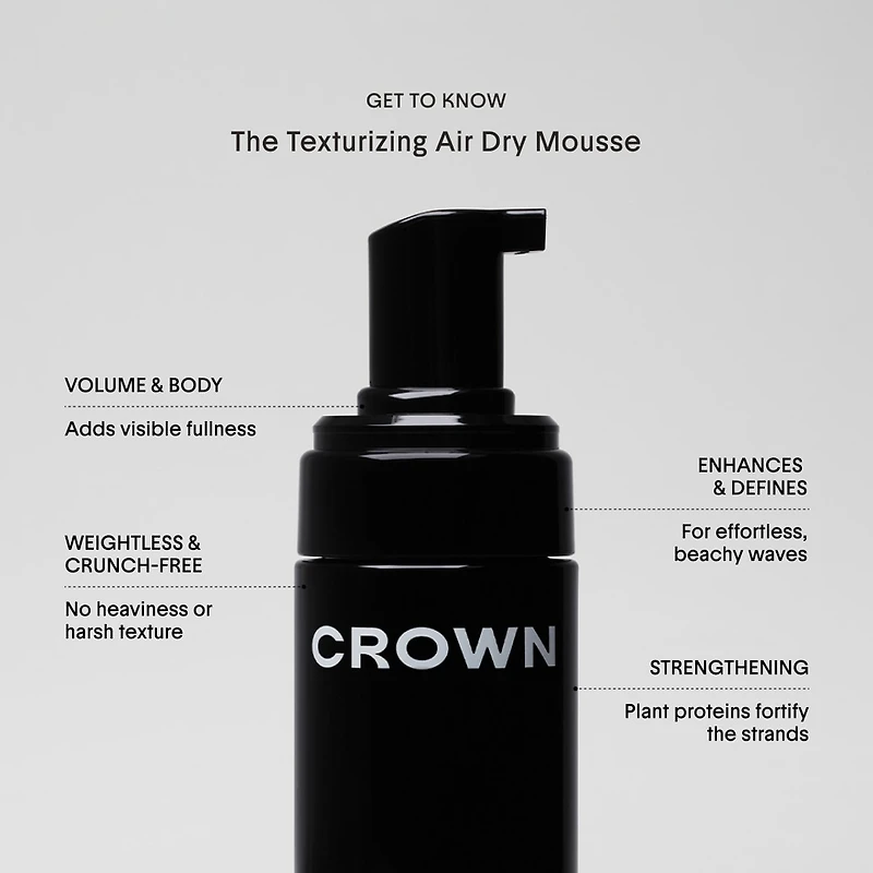 The Texturizing Air Dry Hair Mousse