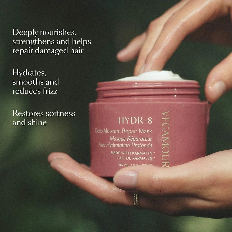 Masque réparateur hydratant en profondeur HYDR-8 pour cheveux secs et endommagés