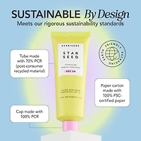 Star Seed Silicone-Free 100% Mineral Facial Sunscreen SPF 30 with Vitamin C +  Prebiotics