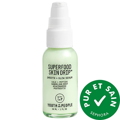 Superfood Skin Drip Smooth + Glow Barrier Serum with Peptides + Niacinamide