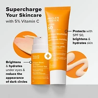 Crème C5 Super Boost avec vitamine C illuminante et raffermissante pour le contour des yeux