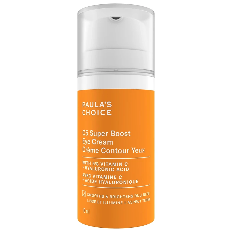 Crème C5 Super Boost avec vitamine C illuminante et raffermissante pour le contour des yeux