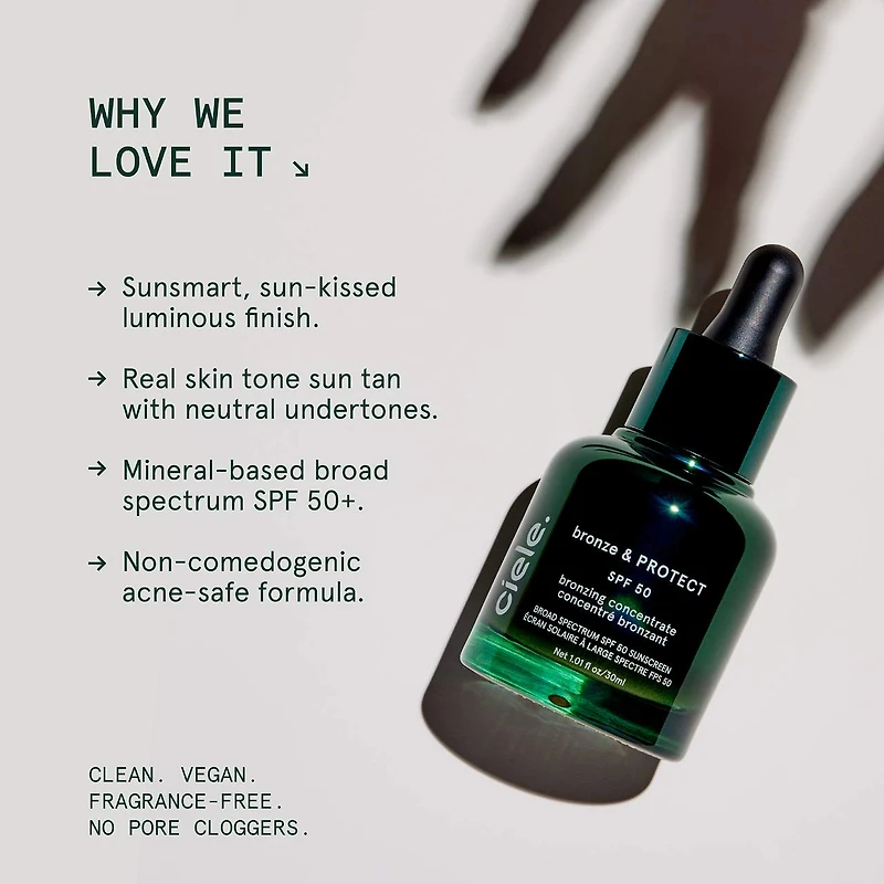 bronze & PROTECT SPF 50+ bronzing concentrate