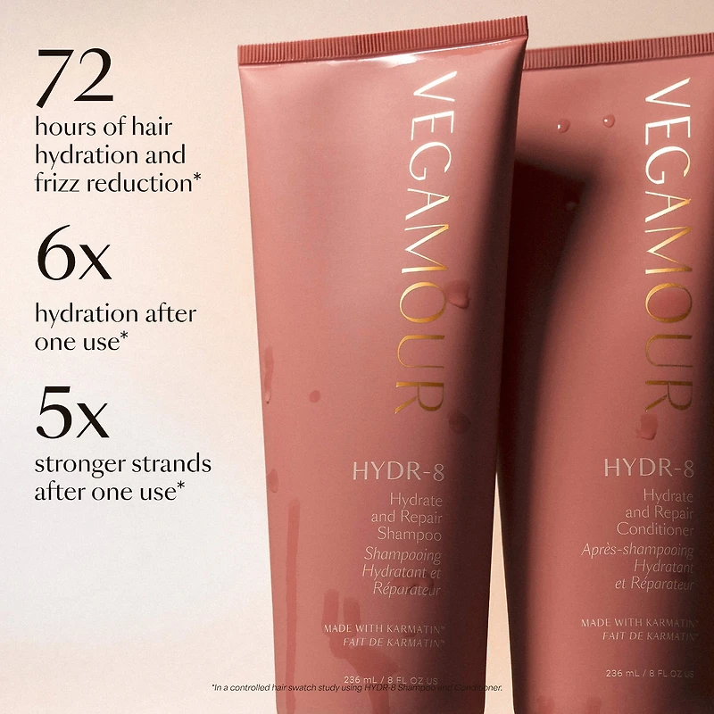 HYDR-8 Hydrate and Repair Shampoo for Dry, Damaged Hair