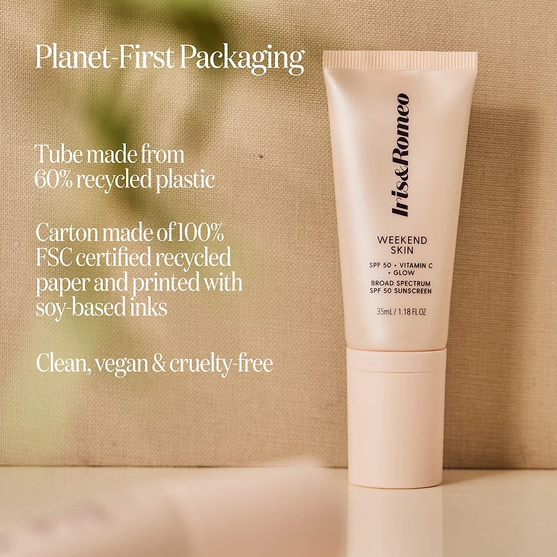 Weekend Skin SPF 50 Instant Glow Tinted Mineral Sunscreen with Vitamin C + Niacinamide