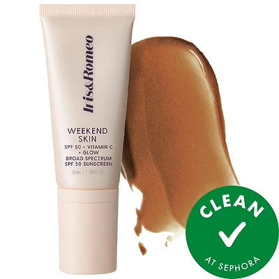 Weekend Skin SPF 50 Instant Glow Tinted Mineral Sunscreen with Vitamin C + Niacinamide