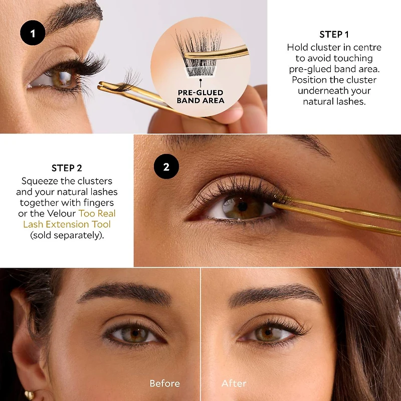 Velour-Xtensions™ Self-Stick Lash Clusters