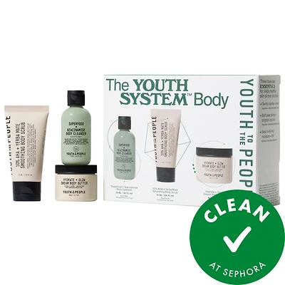 Youth To The People The Youth System™: Body Care Trial + Travel Kit