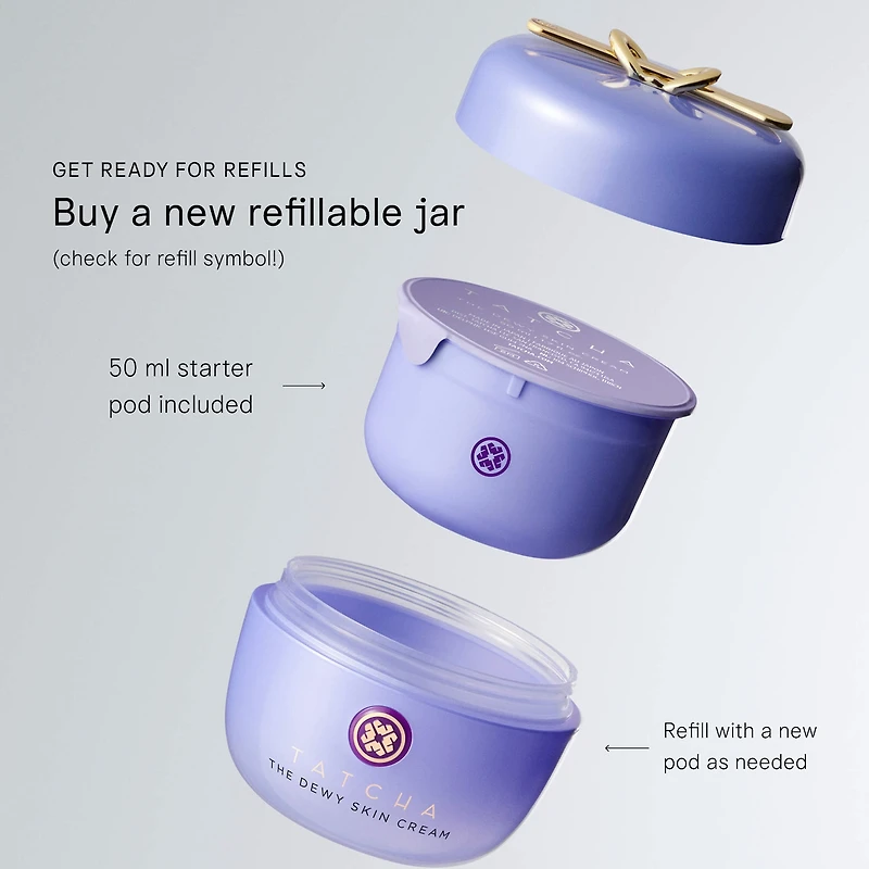 Crème hydratante et repulpante recargeable The Dewy Skin