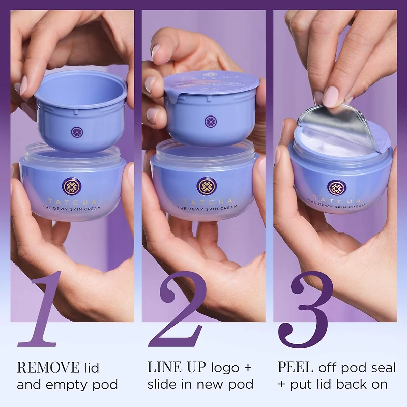 The Dewy Skin Cream Plumping & Hydrating Refillable Moisturizer