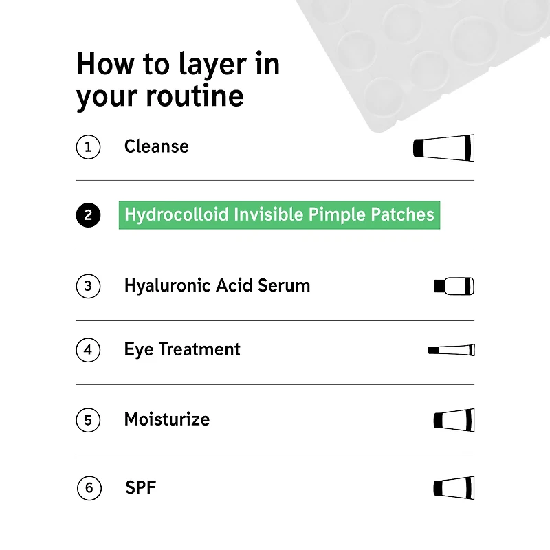 Hydrocolloid Invisible Pimple Patches + Salicylic Acid