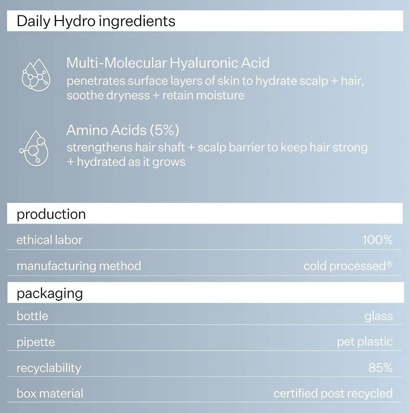 Daily Hydro™ Scalp Serum with Hyaluronic Acid for Dry Scalp