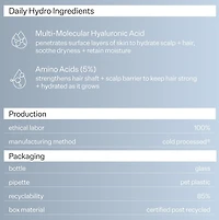 Daily Hydro™ Scalp Serum with Hyaluronic Acid for Dry Scalp