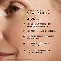Super Anti-Aging Dual Serum with Triple Hyaluronic Acid, Glutathione, Skullcap + Ceramide-Peptide Complex