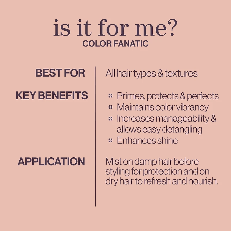 Color Fanatic Heat Protectant Leave-In Conditioner