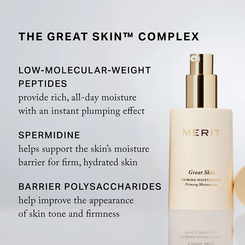 Great Skin Priming And Firming Moisturizer With Peptides Hyaluronic Acid