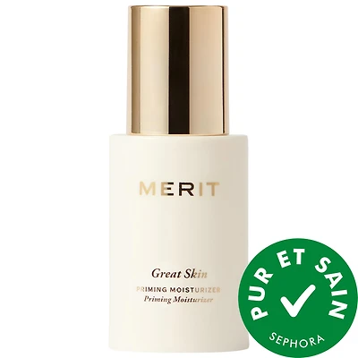 Crème hydratante raffermissante et base Great Skin avec peptides acide hyaluronique