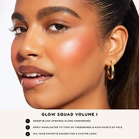 glow squad Amazonian clay luminous face palette glow squad Amazonian clay blush & highlighter palette