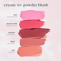 Fard à joues en crème flouttant réduisant les pores avec niacinamide