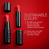 Explicit Refillable Satin Lipstick
