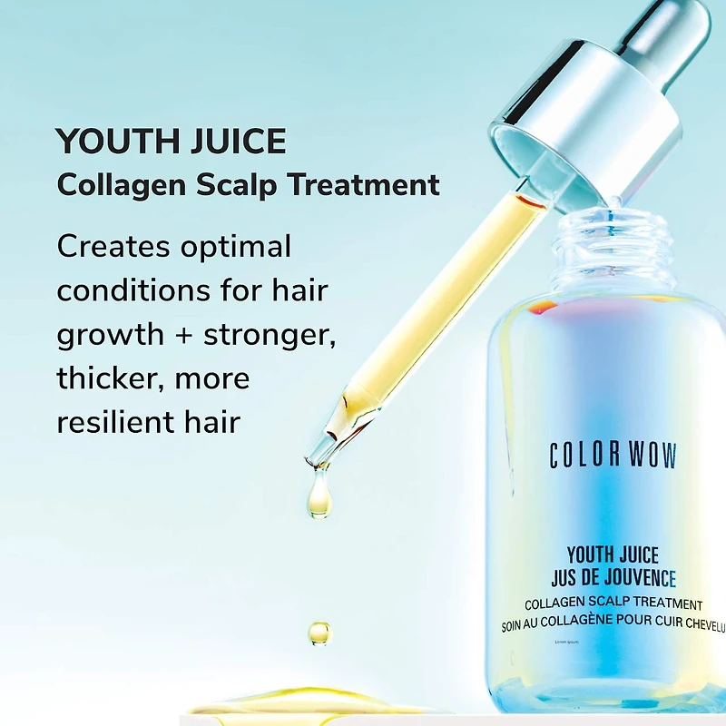 Sérum pour cuir chevelu à base de collagène Youth Juice pour cheveux clairsemés
