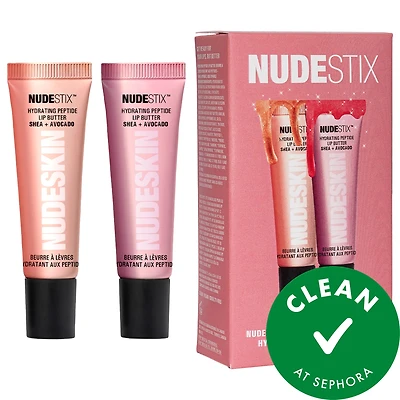 NUDESTIX Nudeglow Hydrating Peptide Lip Butter Duo Set fillsizesequence:2 / 10 mL