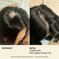 Huile de prélavage complète pour le cuir chevelu et le renforcement des cheveux