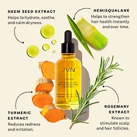 Huile de prélavage complète pour le cuir chevelu et le renforcement des cheveux