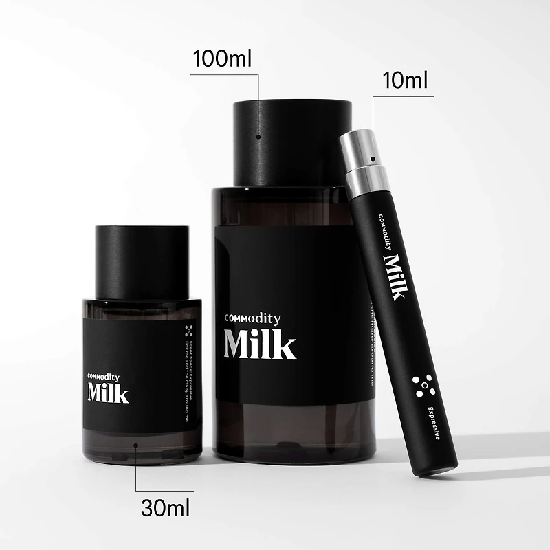 Eau de parfum Milk Expressive avec des notes guimauve et bois d’acajou