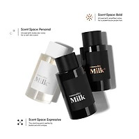 Eau de parfum Milk Expressive avec des notes guimauve et bois d’acajou