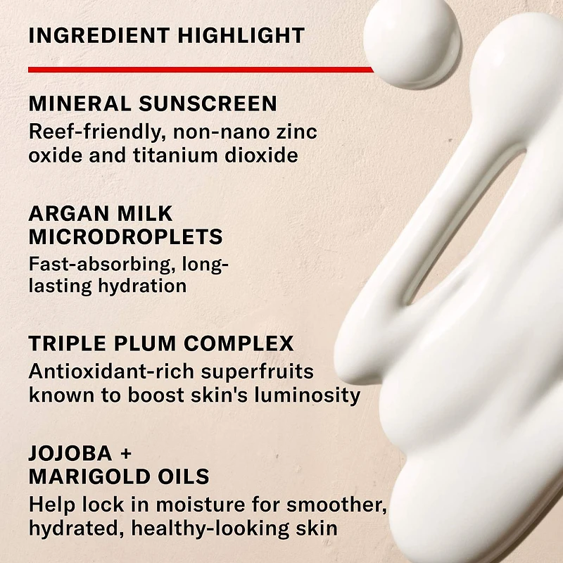 Argan Sun Milk Mineral Sunscreen Broad Spectrum SPF 33 Moisturizer