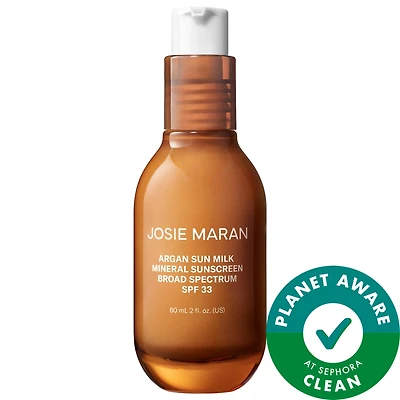 Argan Sun Milk Mineral Sunscreen Broad Spectrum SPF 33 Moisturizer