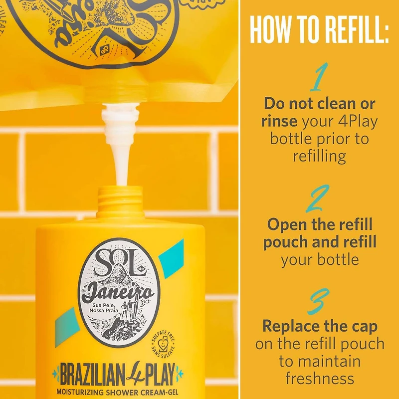 Crème de douche hydratante Brazilian 4 Play