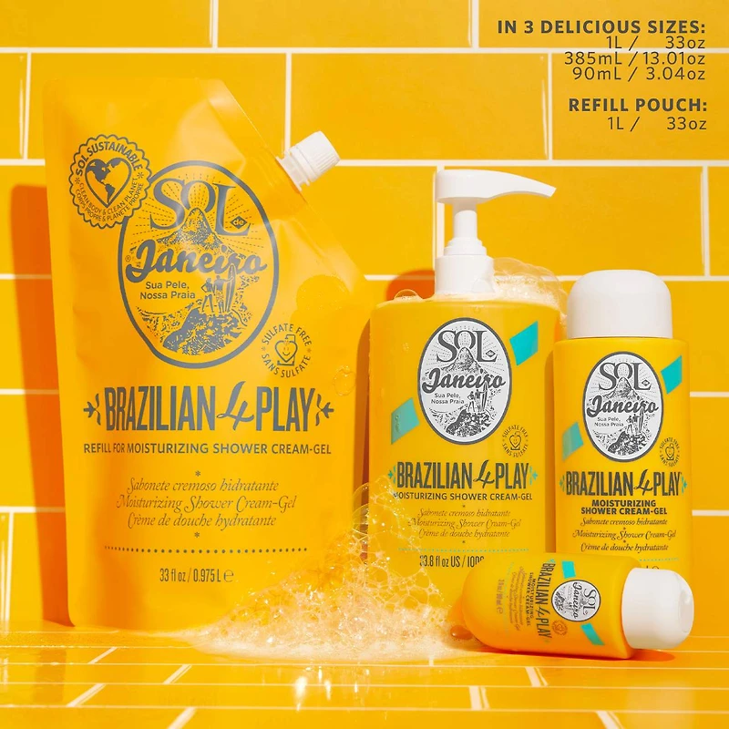 Crème de douche hydratante Brazilian 4 Play