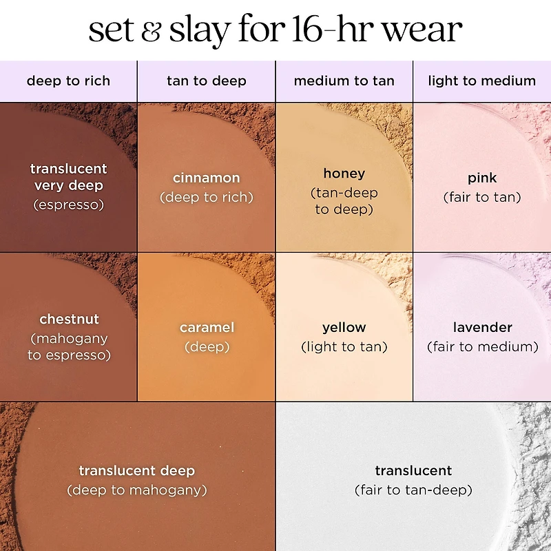creaseless loose setting & brightening powder