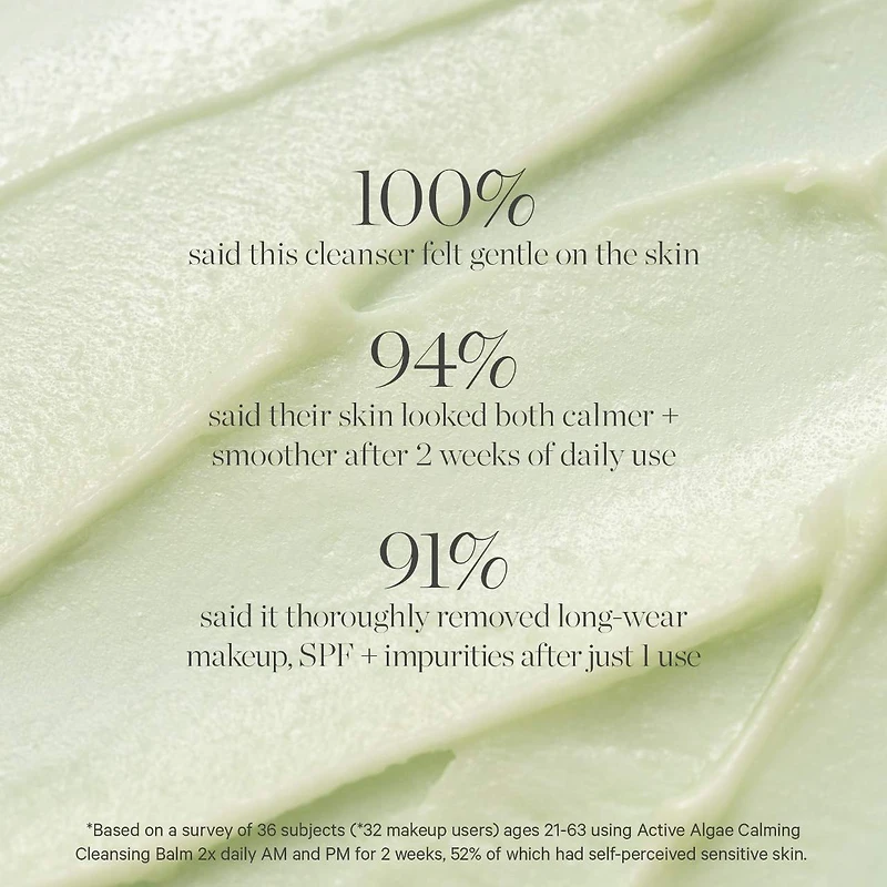 Active Algae Calming Cleansing Balm for Makeup and SPF Removal