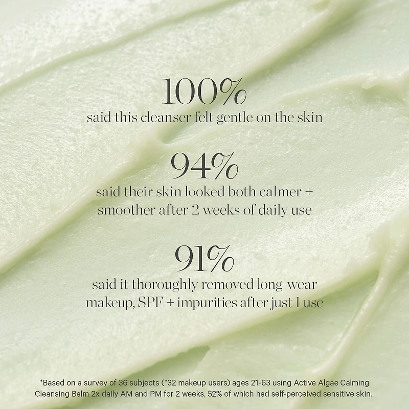 Active Algae Calming Cleansing Balm for Makeup and SPF Removal