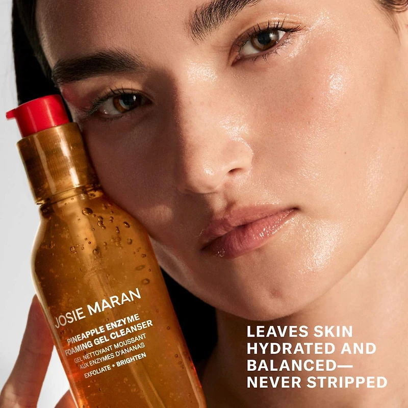 Pineapple Enzyme Exfoliating + Brightening Foaming Gel Cleanser with AHAs