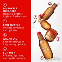 Pineapple Enzyme Exfoliating + Brightening Foaming Gel Cleanser with AHAs