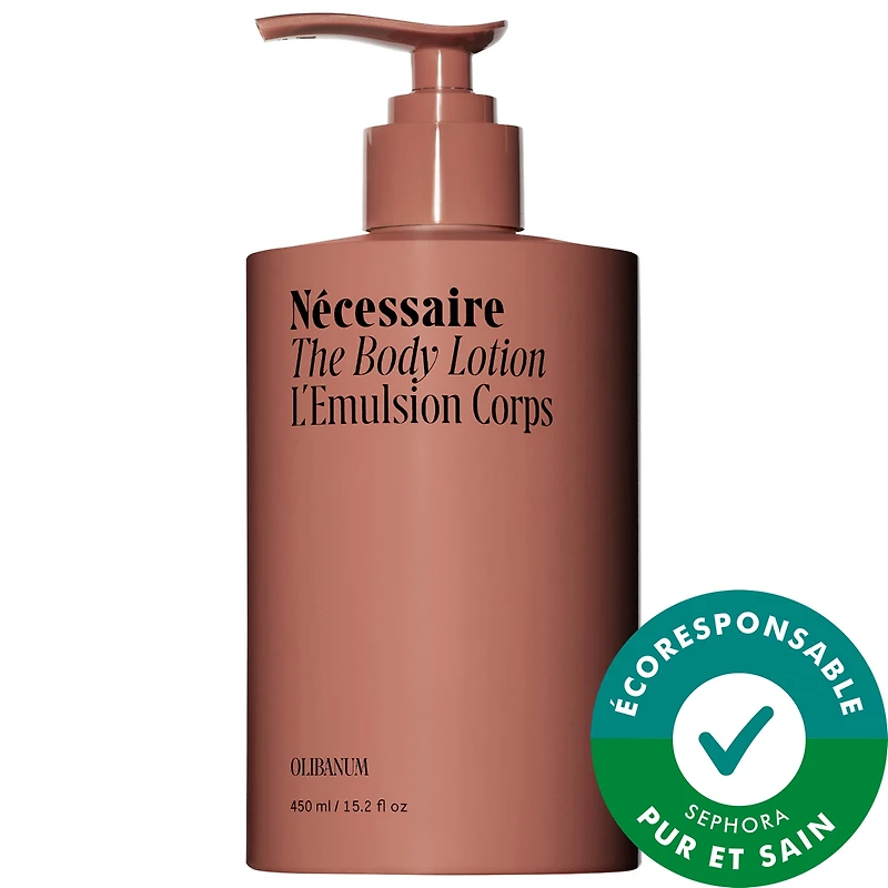La lotion pour le corps Olibanum avec cinq peptides et 2,5 % niacinamide