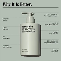 Lotion pour le corps raffermissante à l’eucalyptus avec cinq peptides et 2,5 % de niacinamide