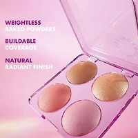Colorful Face Bronzer, Blush & Highlighter Palette