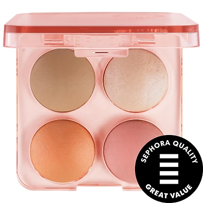 SEPHORA COLLECTION Colorful Face Bronzer, Blush & Highlighter Palette to
