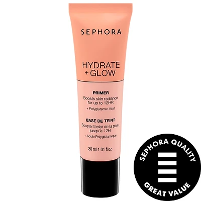 Hydrate + Glow Primer Hydrate + Glow Primer with Polyglutamic Acid